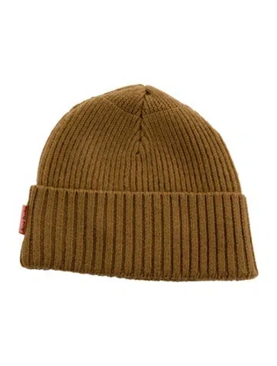 Pre-owned Acne Studios Womens' Wool Beanie In Neutral