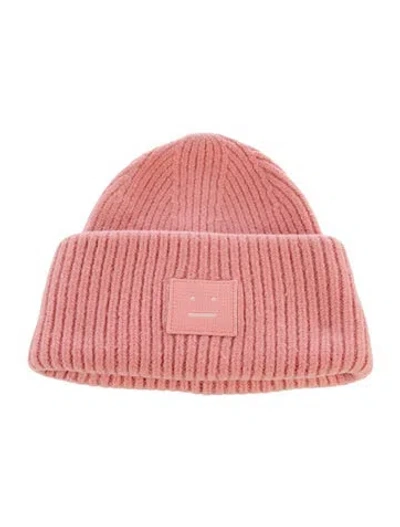 Pre-owned Acne Studios Womens' Wool Beanie In Pink