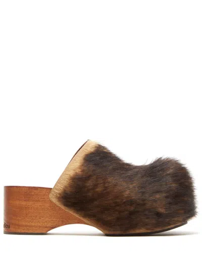 ACNE STUDIOS 70MM WOOD CLOGS
