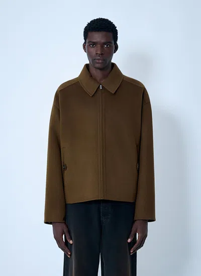 Acne Studios Wool-and-cashmere-blend Jacket In Green