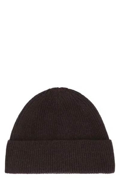 Acne Studios Wool And Cashmere Hat In Brown