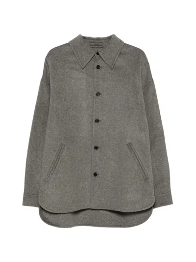 Acne Studios Wool And Cashmere Jacket In Gray