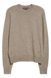 Acne Studios Wool & Yak Hair Sweater In Greige Melange Drn