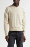 Acne Studios Wool & Yak Hair Sweater In Oatmeal Melange