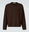 Acne Studios Mens Dark Brown Kaybe Richard Yak Wool-blend Knit Jumper In Brown