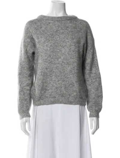 Pre-owned Acne Studios Wool Bateau Neckline Sweater In Gray