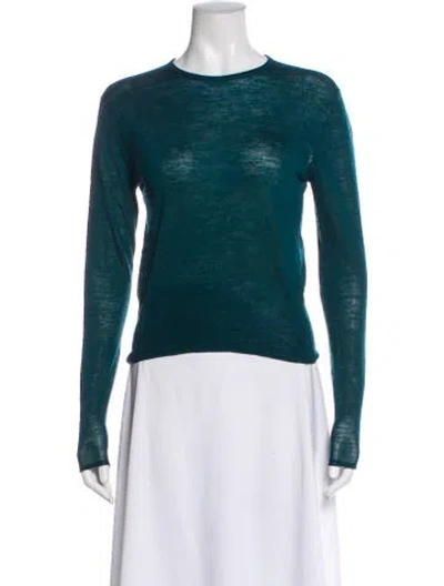 Pre-owned Acne Studios Wool Bateau Neckline Sweater In Green