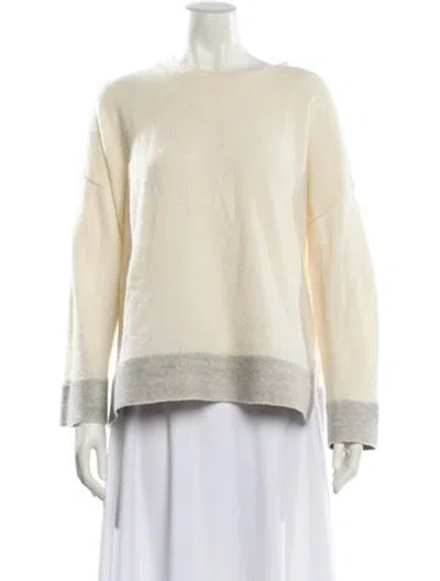 Pre-owned Acne Studios Wool Bateau Neckline Sweater In Neutral