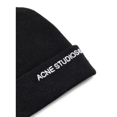 Acne Studios Wool Beanie In Black