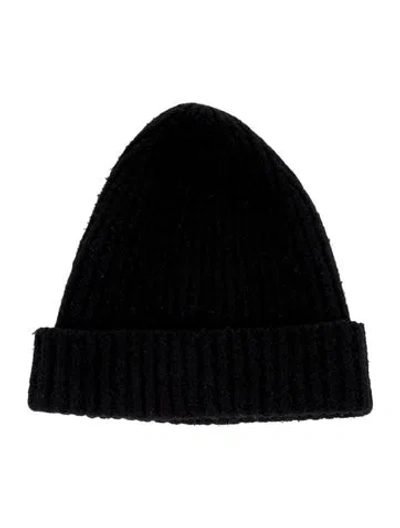 Pre-owned Acne Studios Wool Beanie Hat In Black