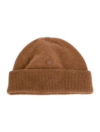 Pre-owned Acne Studios Wool Beanie Hat In Brown