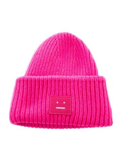Pre-owned Acne Studios Wool Beanie In Pink