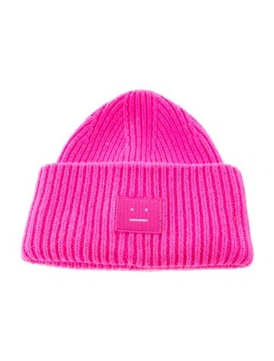 Pre-owned Acne Studios Wool Beanie In Pink