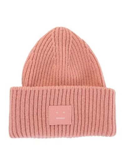 Pre-owned Acne Studios Wool Beanie In Pink