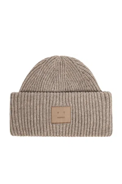Acne Studios Wool Beanie With Logo