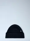 Acne Studios Wool Beanie With Rivet In Black