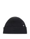 Acne Studios Krivi Wool-blend Rib-knit Beanie In Black