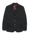 Acne Studios Layered Wool Blazer In Black