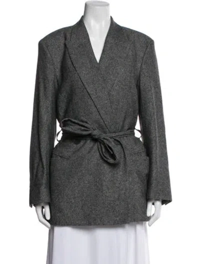 Pre-owned Acne Studios Wool Blazer In Gray