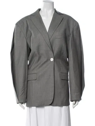 Pre-owned Acne Studios Wool Blazer In Grey
