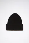 Acne Studios Wool Blend Beanie In Black