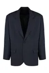 Acne Studios Single-breasted Tailored Blazer In Blue