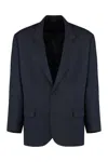 Acne Studios Single-breasted Tailored Blazer In Blue