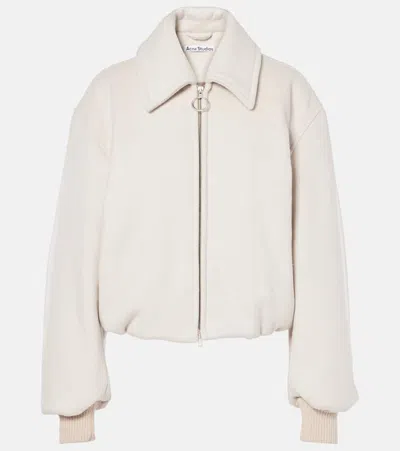 ACNE STUDIOS WOOL-BLEND BOMBER JACKET