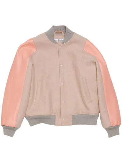 Acne Studios Bomber Jacket In Pastel Pink