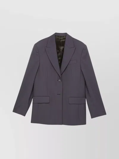 ACNE STUDIOS WOOL BLEND SINGLE BREASTED JACKET