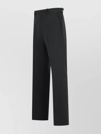 Acne Studios Wool Blend Straight Leg Trousers In Multi