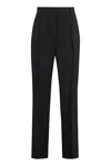 Acne Studios Wool Blend Tailored Trousers In Black