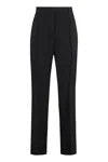 Acne Studios Wool Blend Tailored Trousers In Black