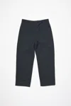 Acne Studios Wool Blend Trousers In Dark Navy