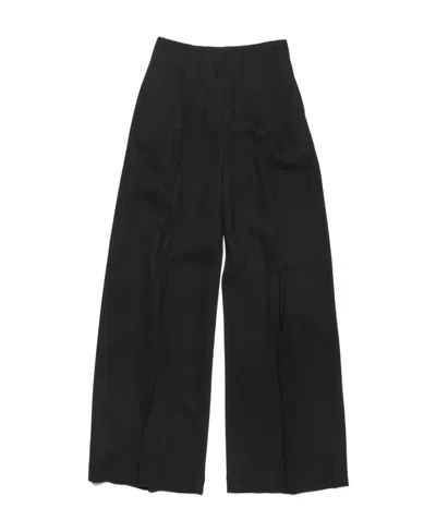 Acne Studios Wool-blended Fine Tailored Trousers In Black