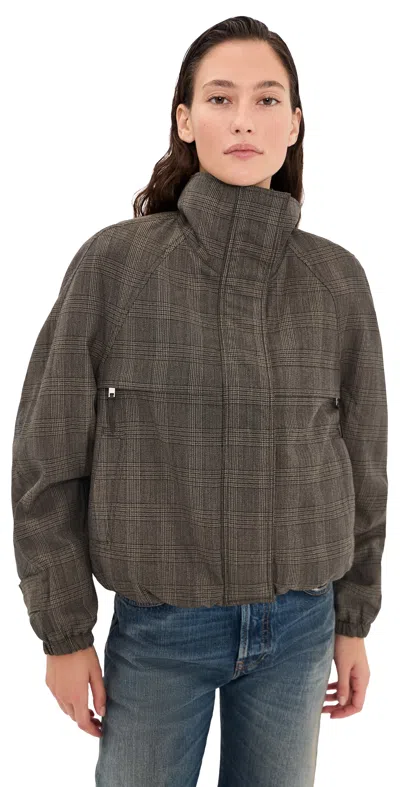 Acne Studios Wool Bomber Jacket Brown/black