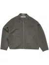 Acne Studios Wool Bomber Jacket In Grey