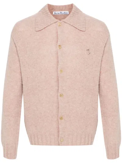 Acne Studios Wool Cardigan In Pink