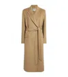 Acne Studios Wool-cashmere Belted Coat In Brown