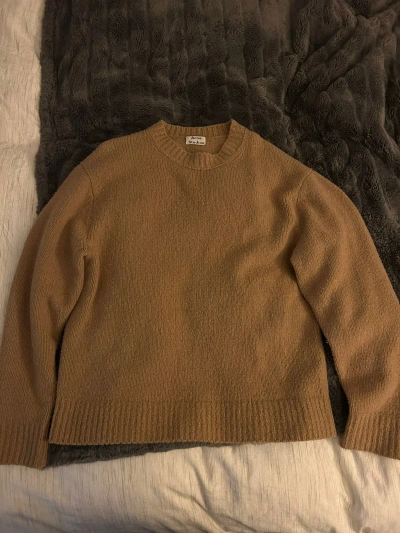 Pre-owned Acne Studios Wool Cashmere Blend Sweater In Brown
