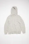 Acne Studios Wool Cashmere Hoodie In Light Grey Melange