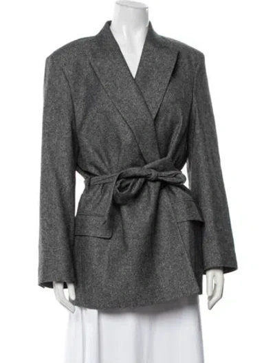 Pre-owned Acne Studios Wool Coat In Black