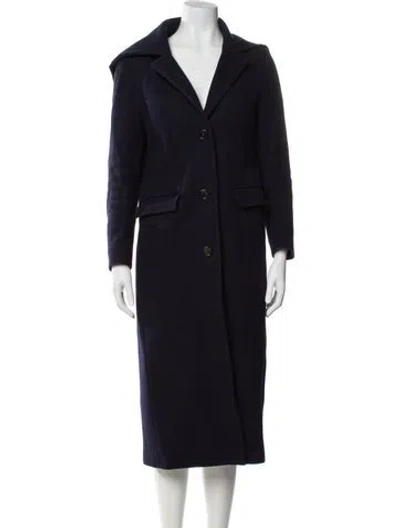 Pre-owned Acne Studios Wool Coat In Blue