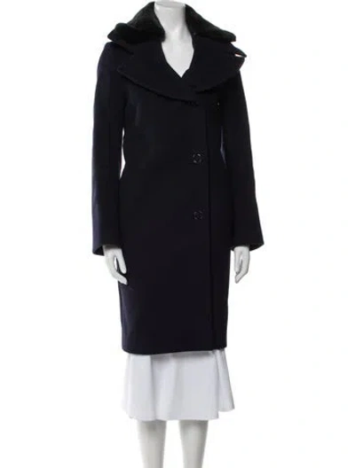 Pre-owned Acne Studios Wool Coat In Blue