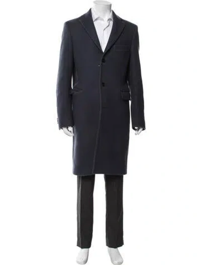 Pre-owned Acne Studios Wool Coat In Blue