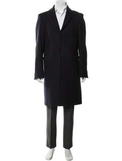 Pre-owned Acne Studios Wool Coat In Blue