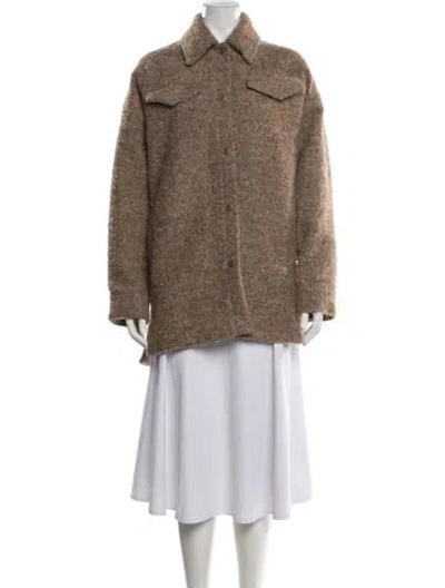 Pre-owned Acne Studios Wool Coat In Brown