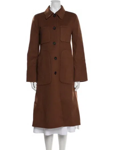 Pre-owned Acne Studios Wool Coat In Brown