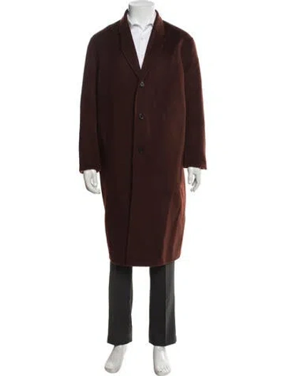 Pre-owned Acne Studios Wool Coat In Burgundy