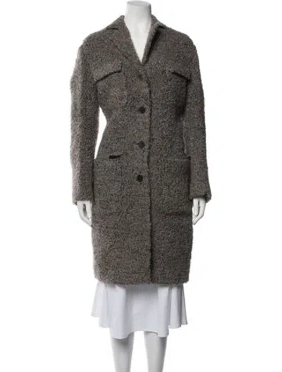 Pre-owned Acne Studios Wool Coat In Grey